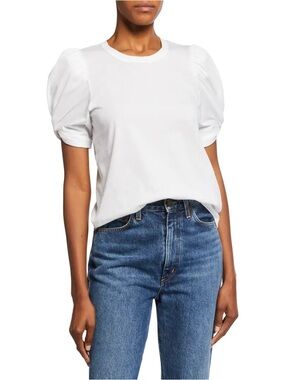 ALC White Puff Sleeve T-Shirt